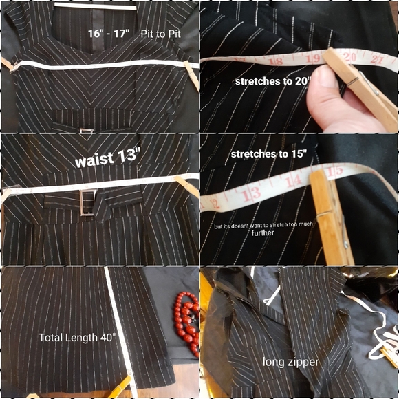 Vtg Knock-OUT Le Chateau Dress With Accessories - Picture 14 of 16